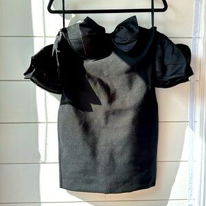 Cocktail dress, black, brand new, bow